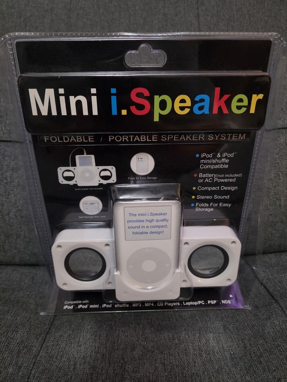 Prolectrix Mini i.Speaker Foldable Portable Speaker System – New Sealed